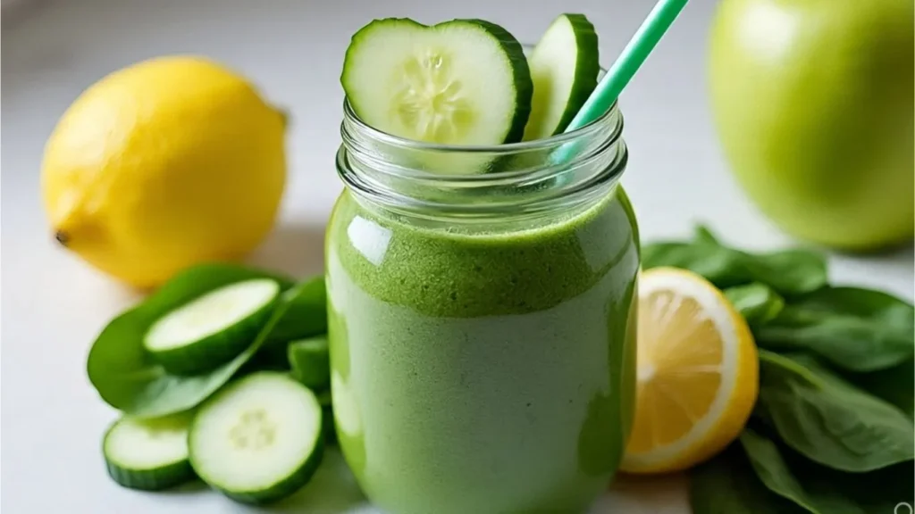 green detox spinach smoothie healthy indian veg drink for weight loss