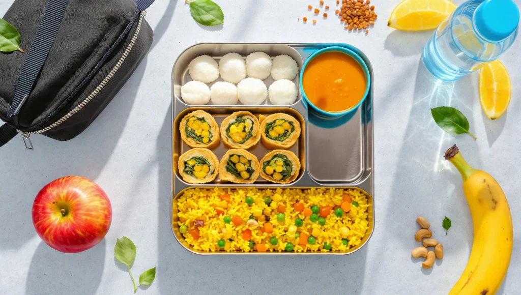 healthy indian food for children's lunch box