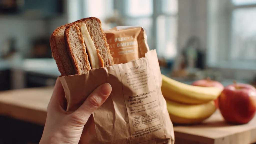 Easy healthy breakfast ideas on the go - peanut butter banana toast.